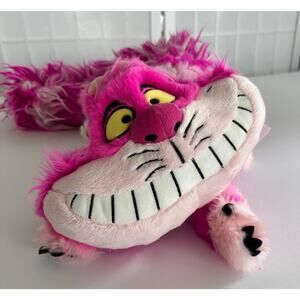 Disney Store Genuine CHESHIRE CAT Alice In Wonderland Plush‎ Fluffy 40”Tail Toy